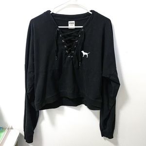 Victoria’s Secret PINK Front Lace Sweater